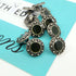 Buttons (Set of 10) - Pewter Studs | Metal | 11mm | Deep Emerald